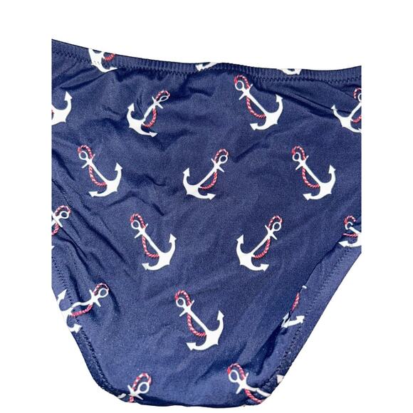 J.Crew JCrew Swim Bikini Bottom Navy Anchor Print Size S‎ - Picture 6 of 7